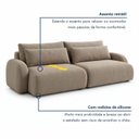 Ver imagem 6 de Sofá Cama Modular Orgânico Retrátil 4 Lugares 230cm com Base em Madeira Maciça Oxford