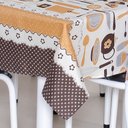 Ver imagem 3 de Kit 12 Capas de Cadeira + Toalha de Mesa + Cortina Sala de Jantar Cozinha Dos Sonhos Completa Talher