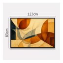 Ver imagem 5 de Quadro Abstrato Tons Terrosos Harmonia Movimento Geométrica