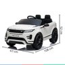 Carro Elétrico Infantil com Controle Criança até 25kg Bluetooth Radio Fm Usb Mp3 Land Rover Evoque C - 8