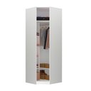 Ver imagem 1 de Guarda Roupa Closet Aberto Canto Diagonal 5 Prateleiras 1 Cabideiro 83,8cm Prime Luciane Móveis