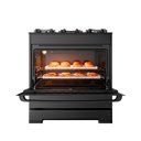 Ver mais imagens de Fogão Esmaltec 5 Bocas Ideal Master Glass Mesa de Vidro Forno 84 Litros Preto T5vfp Bivolt