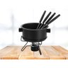 Aparelho de Fondue Pop Antiaderente 7 Peças com Queimador Forma Preto - 6