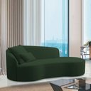 Ver imagem 2 de Divã Recamier Curvo Sala de Estar Recepção Inglaterra 180cm Lado Direito Linho Verde - Amarena Móvei