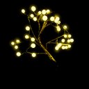 Ver imagem 2 de Árvore Luminária Dourada Bolinha Led 36 Lâmpadas Usb 48cm - Magizi