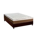 Ver imagem 1 de Cama Box Casal: Colchão Molas Ensacadas Luckspuma MasterPocket Caribe + Base CRC Suede Brown(