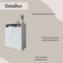 Ver imagem 5 de Balcão para Escritório 2 Portas com Nicho Cole Branco
