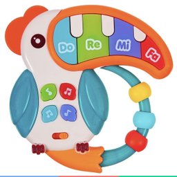 Brinquedo Musical Infantil Educativo Para Bebês Tucano Com Luzes Buba - 5