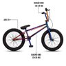Bicicleta Aro 20 BMX Pedivela 3 Peças Aço Hi-Ten Bob P03 Camaleão - D'Rossi DRossi - 8