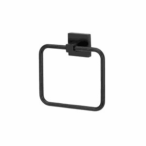 Porta Toalha Perflex Rosto Preto Fosco Quadra 12120524