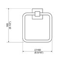 Ver imagem 2 de Porta Toalha Perflex Rosto Preto Fosco Quadra 12120524
