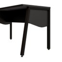 Ver imagem 5 de Mesa Escrivaninha Escritório com 150cm Industrial Tampo Chanfrado e Pés Metálicos F5 Office Preto