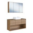Ver imagem 1 de Gabinete de Banheiro Suspenso 110cm com Espelheira Lavinia C
