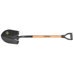 Pá de Bico 416/20 em Aço com Cabo de Madeira 71 Cm com Empunhadura Plástica Reta Ergonômi