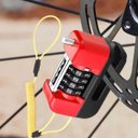 Ver imagem 2 de Trava de Disco Freio Senha 4 Digitos Antifurto Moto Bike Motocicleta Bicicleta Cadeado Proteçao Segu