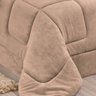 Coberdrom Robust Solteiro Manta Soft Sherpa Lã de Carneiro Pesado Grosso 1 Peça - Bege - 3