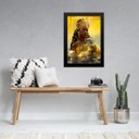 Ver imagem 2 de Quadro Orixá Oxum - Moedas de Ouro 45x34cm - com Vidro:madeira Preta