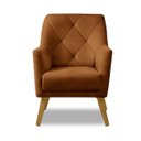 Ver imagem 2 de Poltrona Decorativa Bordada Magali Veludo Laranjado Lansofbr Lansof Brasil Poltrona Magali 1 Lugar B