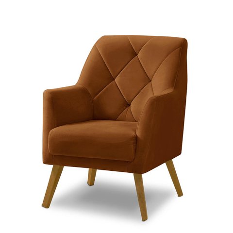 Poltrona Decorativa Bordada Magali Veludo Laranjado Lansofbr Lansof Brasil Poltrona Magali 1 Lugar B