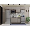 Ver imagem 1 de Cozinha Compacta 6 Peças com Tampo com Nicho Micoondas Luna Luciane Móveis
