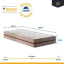 Ver mais imagens de Cama Box com Colchão de Molas Ensacadas Classic Pocket + Auxiliar de Espuma Unique Solteiro 88cm