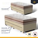 Ver imagem 4 de Cama Box com Colchão de Molas Ensacadas Classic Pocket + Auxiliar de Espuma Unique Solteiro 88cm