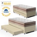 Ver imagem 3 de Cama Box com Colchão de Molas Ensacadas Classic Pocket + Auxiliar de Espuma Unique Solteiro 88cm