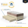 Cama Box com Colchão de Molas Ensacadas Classic Pocket + Auxiliar de Espuma Unique Solteiro 88cm - 5