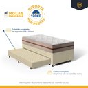 Ver imagem 5 de Cama Box com Colchão de Molas Ensacadas Classic Pocket + Auxiliar de Espuma Unique Solteiro 88cm