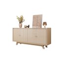 Ver imagem 2 de Buffet Aparador 180cm 4 Portas Ripado Monalisa D04 - D'Rossi