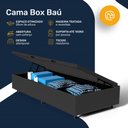 Ver imagem 6 de Cama Box Baú com Colchão Ortobom de Espuma Pillow Top Confort Black Solteiro 88cm