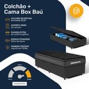 Ver imagem 4 de Cama Box Baú com Colchão Ortobom de Espuma Pillow Top Confort Black Solteiro 88cm