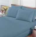 Ver imagem 1 de Jogo De Cama Solteiro 2 pçs Malha Liso Buettner basic 63021000 Água