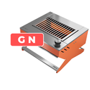 Ver imagem 2 de Churrasqueira a Gas Dxx200 Dinoxx Grelha Uruguaia - Gás Gn - Laranja