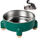 Ver imagem 1 de Comedouro Elevado Gato Cachorro Cao Animal de Estimaçao Raçao Tigela Removivel Grande Capacidade Hig