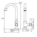 Ver imagem 5 de Torneira Lavatório Banheiro B. M. Metal Luxo 1195 C-70 Volta Del Metais