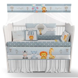 Kit Berço Safari Azul