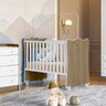 Quarto Infantil de Bebê Berço e Cômoda Trocador Laura:branco Carvalho - 8