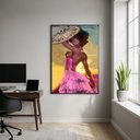 Ver imagem 2 de Quadro Decorativo Oxum - Orixá da Sensualidade - 70x50cm:moldura Preta