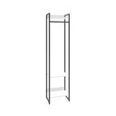Ver imagem 2 de Estante Closet Arara c/03 Prateleiras Dynamica 45 cm Est.Preta