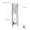 Ver imagem 4 de Estante Closet Arara c/03 Prateleiras Dynamica 45 cm Est.Preta