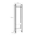 Ver imagem 3 de Estante Closet Arara c/03 Prateleiras Dynamica 45 cm Est.Preta