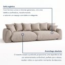 Ver imagem 7 de Sofá Cama Modular Orgânico Retrátil 4 Lugares Base Madeira Maciça 290cm Marrocos