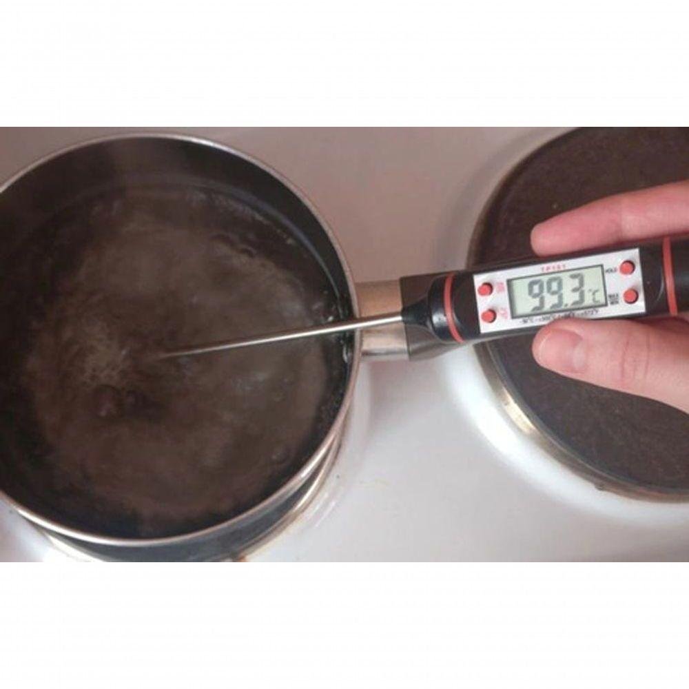 Termômetro Culinário Digital Espeto Alimentos com Bateria - 8