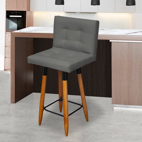 Banqueta Grace Para Cozinha Gourmet Ou Balcão Área Gourmet Pés Palito Corino