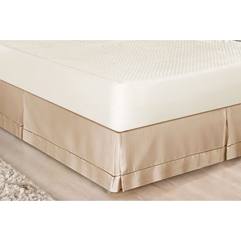 Saia pra Cama Queen Casal Luxuosa 100% Algodao Ponto Palito:avela