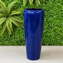 Ver imagem 2 de Vaso Decorativo Fibra de Vidro Florida P 65cm Azul Noturno Brilho Lindo Vaso