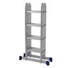 Escada Articulada 4x4 com Plataforma em Alumínio Mor - 1