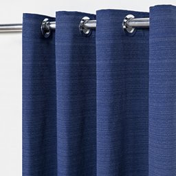 Cortina Rústica Texturizada 2,80 M X 2,30 M - Azul - 1