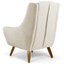 Ver imagem 3 de Kit 02 Poltronas Juliet Pés De Madeira C-107 Bege